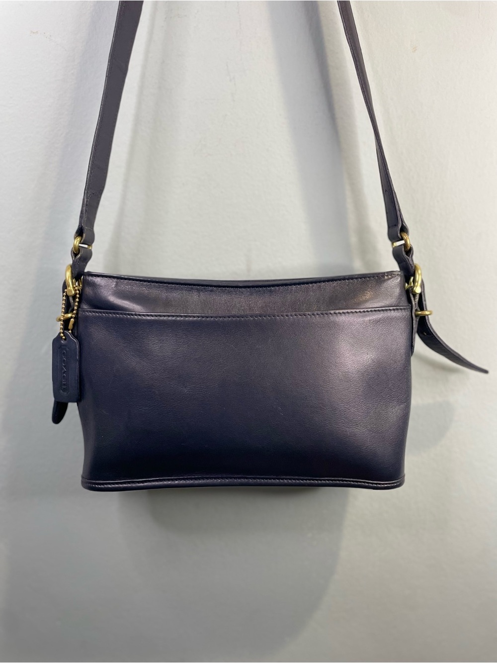 Coach Navy 1997 vintage equestrian bag